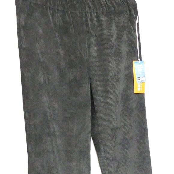 MAC Jeans Chiara Fluid Corduroy Pull On Trouser Pants Gray USA Size 10 EU 40 - Picture 1 of 9